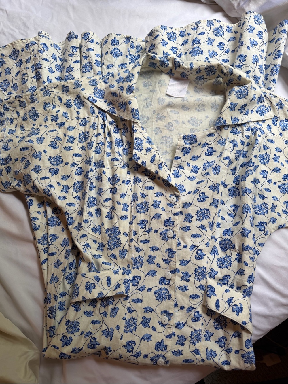 Byer Too Floral Blue and White Midi Dress - Women's